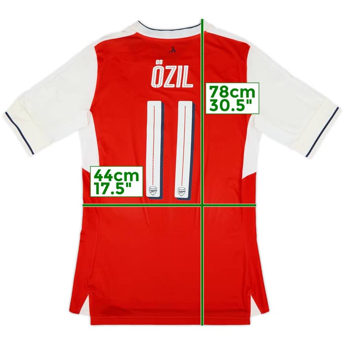 2016-17 Arsenal Player Issue Home ACTV Fit Shirt Ozil #11 (L)