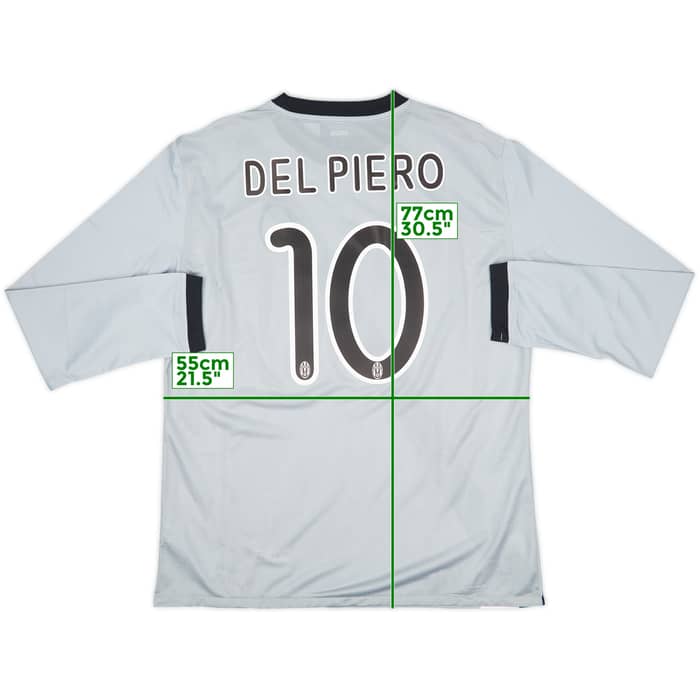 2009-10 Juventus Player Issue Away L/S Shirt Del Piero #10 (XL)