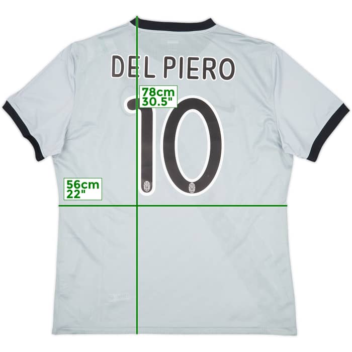 2009-10 Juventus Player Issue Away Shirt Del Piero #10 (XL)