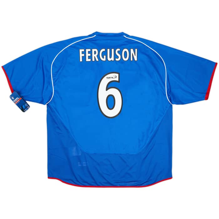 Camiseta de local del Rangers 2005-06 Ferguson #6 (XXL)