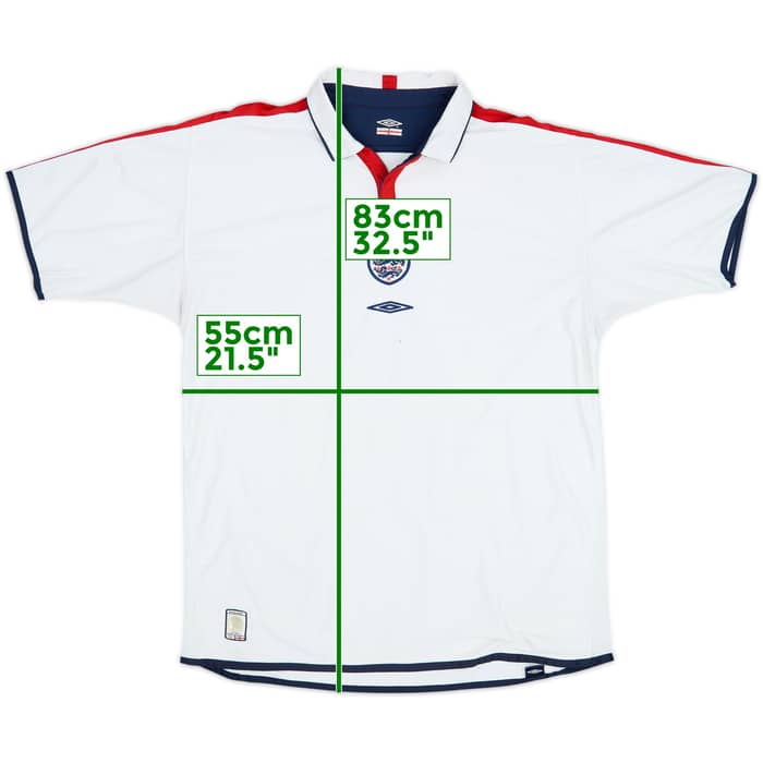 2003-05 England Home Shirt - 5/10 - (XL)