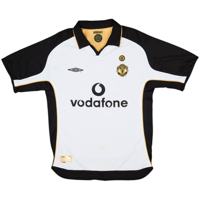 2001-02 Manchester United Centenary Away/Third Shirt Beckham #7 - 8/10 - (M)