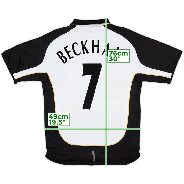 2001-02 Manchester United Centenary Away/Third Shirt Beckham #7 - 8/10 - (M)