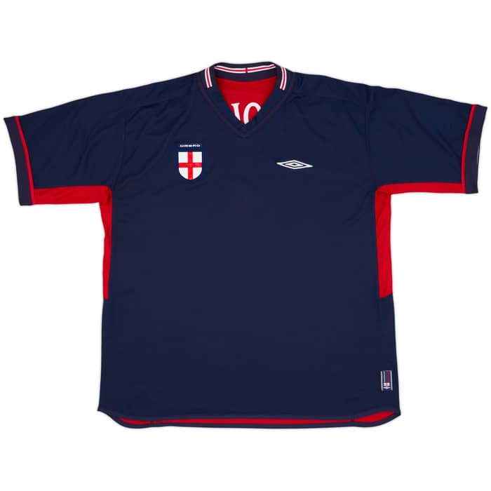 2002-04 England Away Shirt Scholes #8 - 9/10 - (XL)