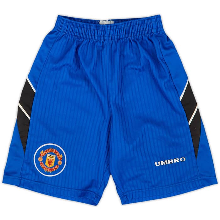1996-98 Manchester United Third Shirt & Shorts - 6/10 - (S.Boys)