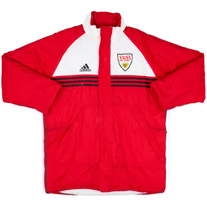 1998-00 Stuttgart adidas Padded Bench Coat - 6/10 - (L)