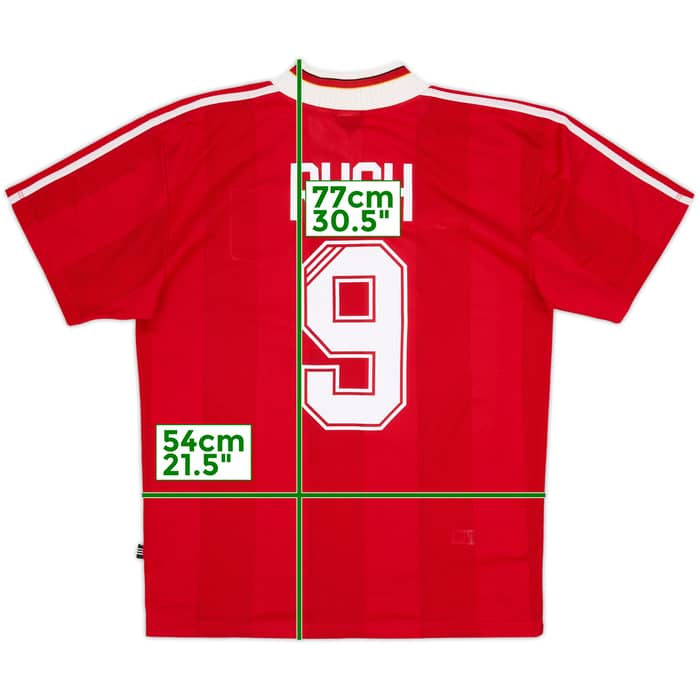1995-96 Liverpool Home Shirt Rush #9 - 8/10 - (L)