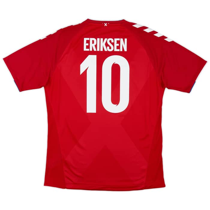 2018-19 Denmark Home Shirt Eriksen #10 - 6/10 - (L)