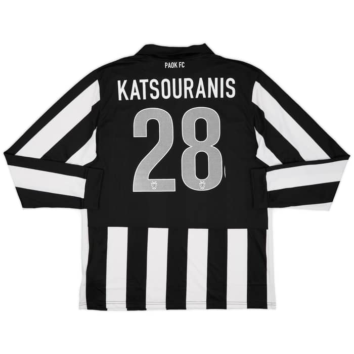 2013-14 PAOK Home L/S Shirt Katsouranis #28 (XL)