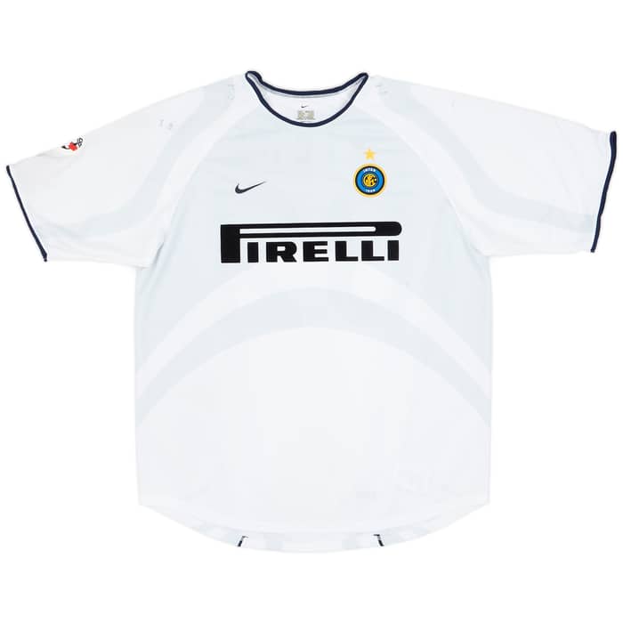 2001-02 Inter Milan Match Worn Away Shirt Vieri #32