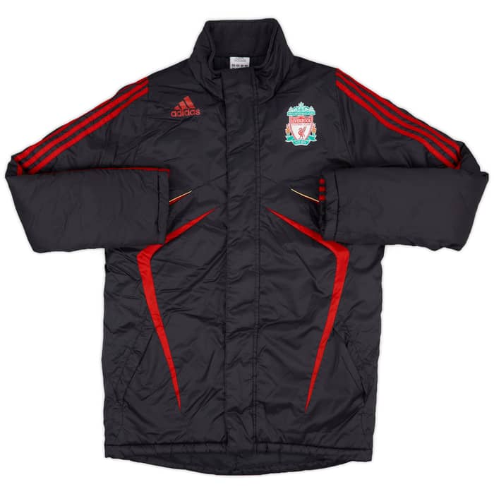 2009-10 Liverpool adidas Padded Bench Coat - 7/10 - (S)