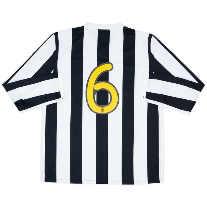 2009-10 Juventus Match Issue Home L/S Shirt #6
