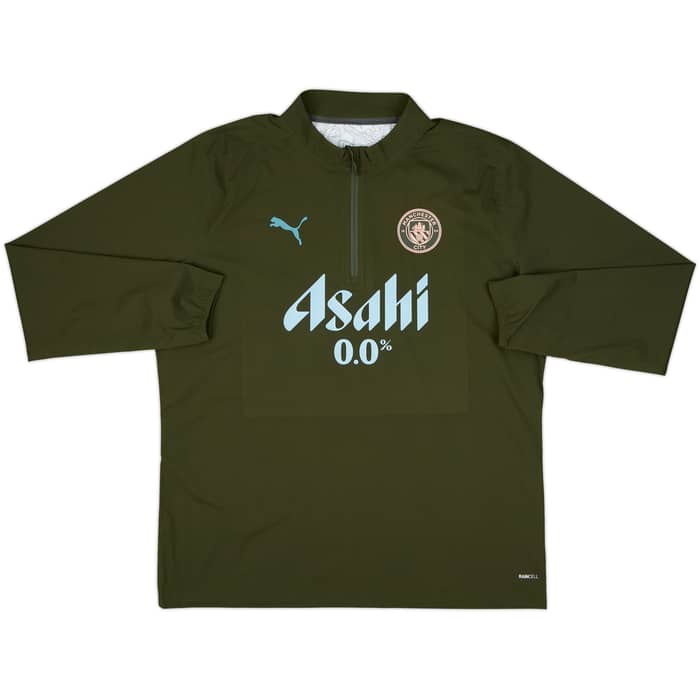2024-25 Manchester City Player Issue 1/4 Zip Rain Top - As New