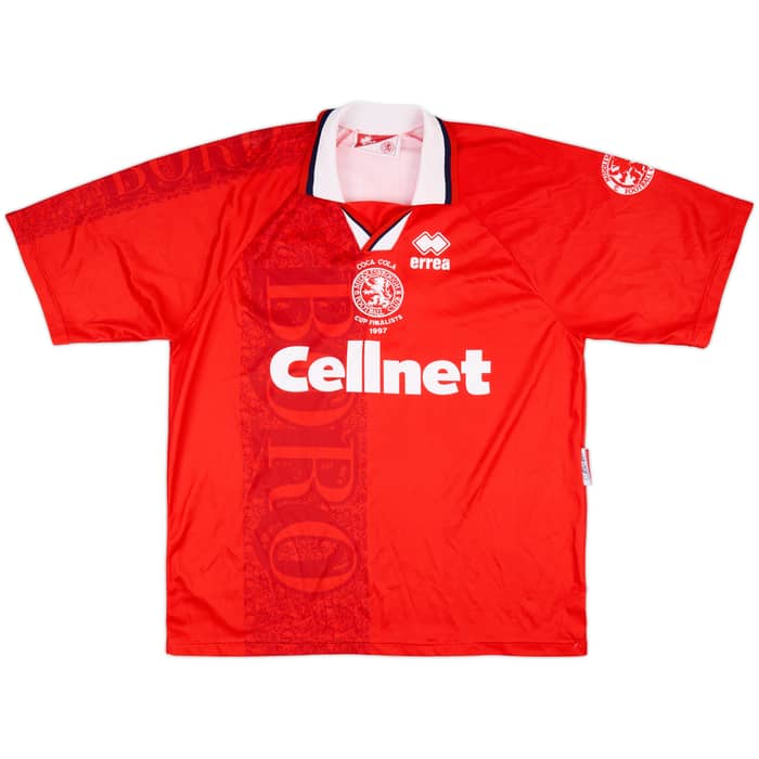 1996-97 Middlesbrough Home Shirt Juninho #10 - 8/10 - (L)