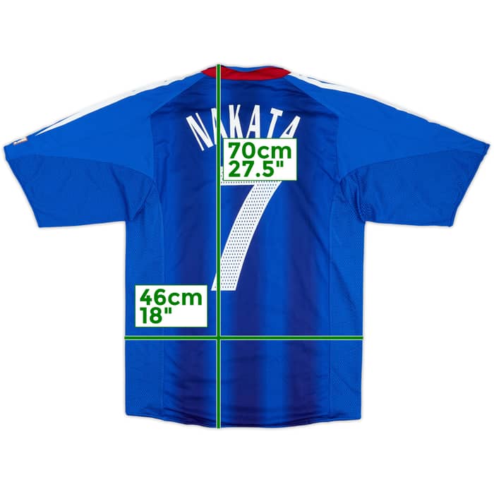 2004-06 Japan Authentic Home Shirt Nakata #7 - 9/10 - (M)
