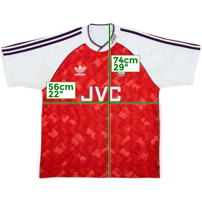 1990-92 Arsenal Home Shirt - 8/10 - (L)