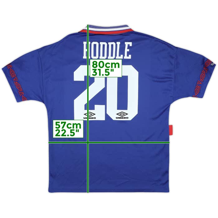 1994-95 Chelsea Home Shirt Hoddle #20 - 8/10 - (L)