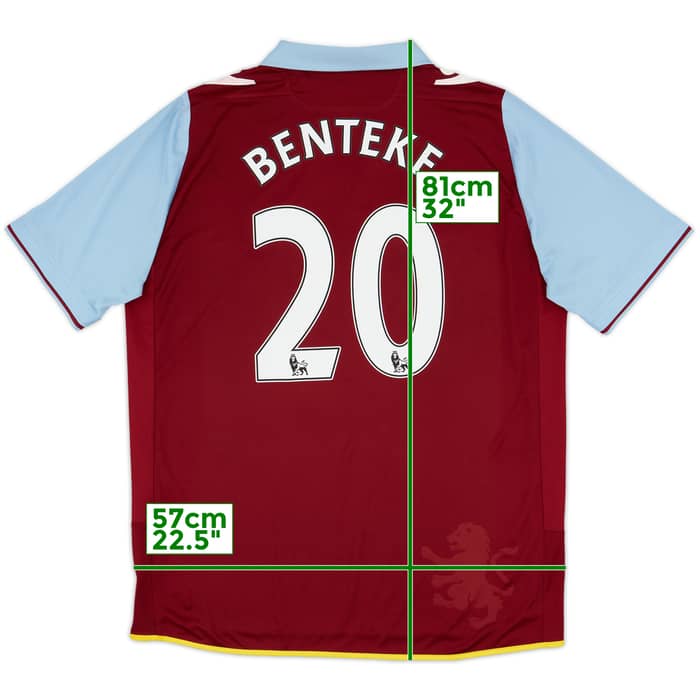 2012-13 Aston Villa Home Shirt Benteke #20 - 6/10 - (XL)