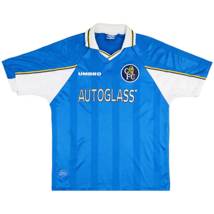 1997-99 Chelsea Home Shirt Zola #25 - 5/10 - (XL)