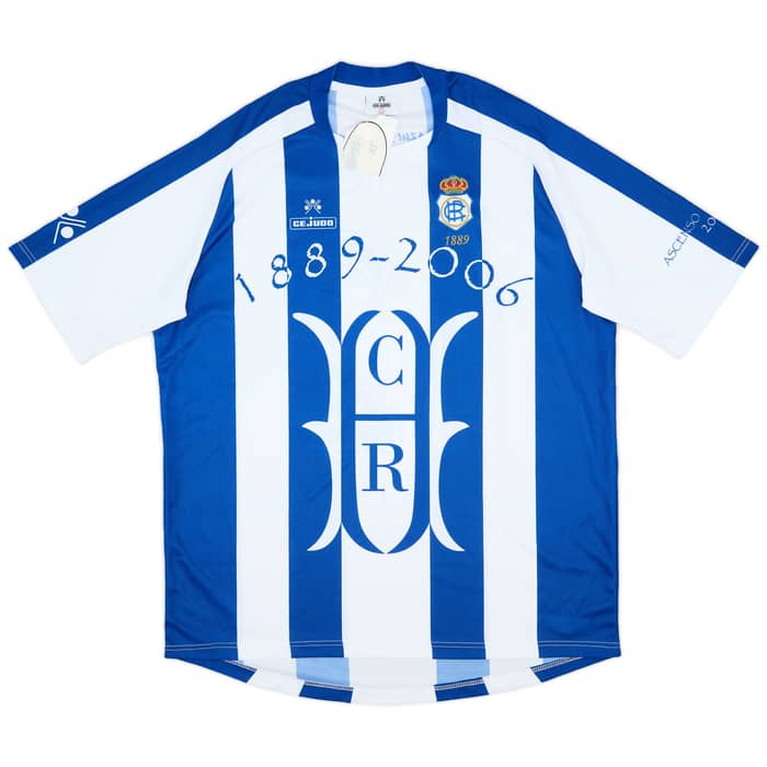 2005-06 Recreativo Huelva Special Promotion 'Ascenso 1º Divison' Home Shirt Pasion #12 (XL)