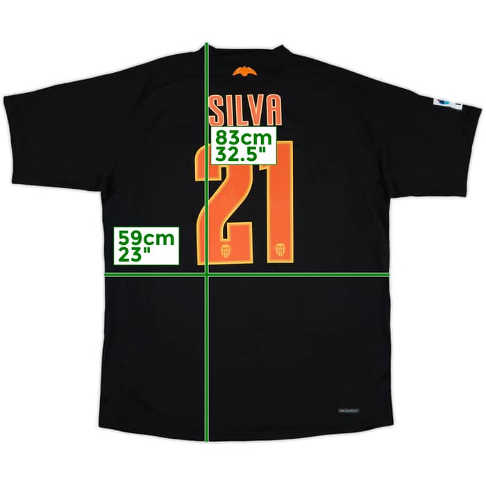 2006-07 Valencia Away Shirt Silva #21 - 8/10 - (XL)
