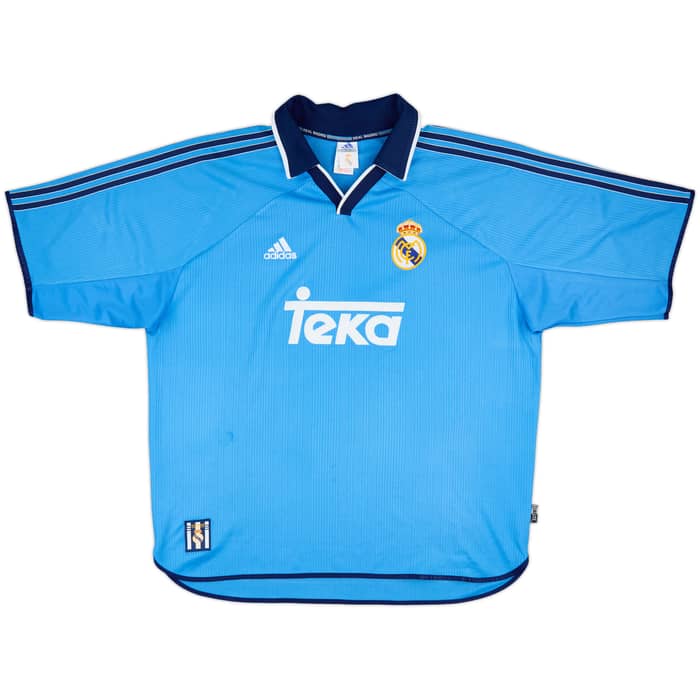 1999-00 Real Madrid Third Shirt Raul #7 - 9/10 - (XL)