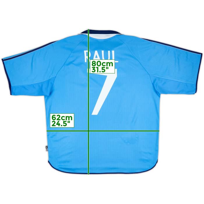 1999-00 Real Madrid Third Shirt Raul #7 - 9/10 - (XL)