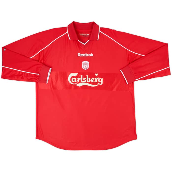 2000-02 Liverpool Home L/S Shirt Fowler #9 - 9/10 - (XXL)