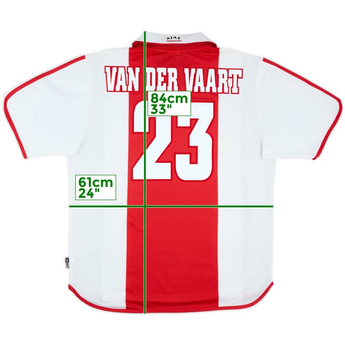 2000-01 Ajax Centenary Home Shirt Van Der Vaart #23 - 8/10 - (XL)