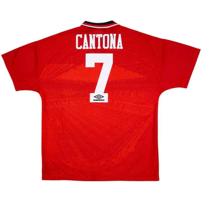 1994-96 Manchester United Home Shirt Cantona #7 - 9/10 - (XL)