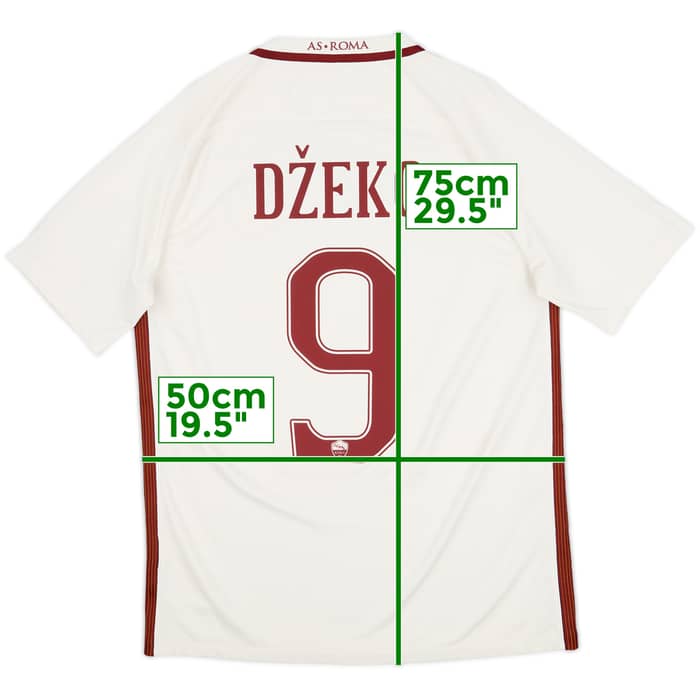 2016-17 Roma Away Shirt Dzeko #9 - 6/10 - (M)