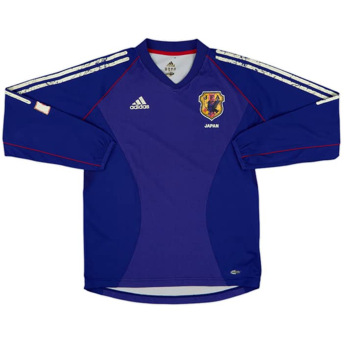 2002-04 Japan Home L/S Shirt - 4/10 - (M)