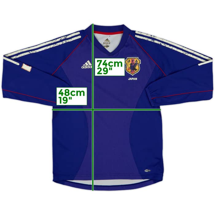 2002-04 Japan Home L/S Shirt - 4/10 - (M)