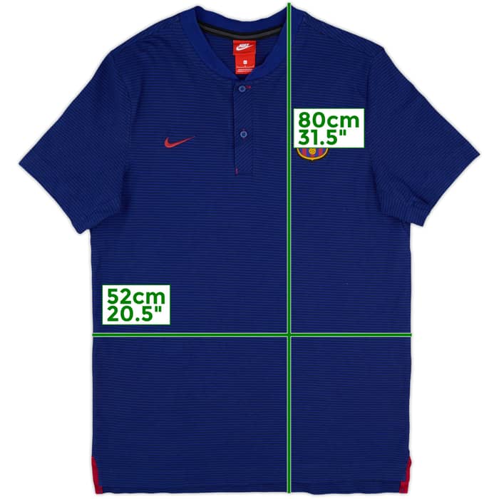 2017-18 Barcelona Nike Polo Shirt - 8/10 - (L)