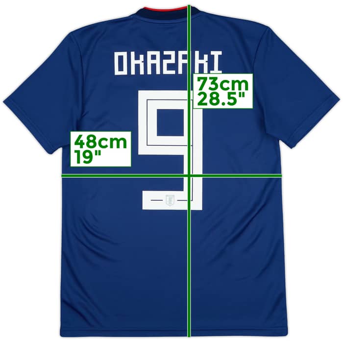 2018-19 Japan Home Shirt Okazaki #9 - 8/10 - (S)