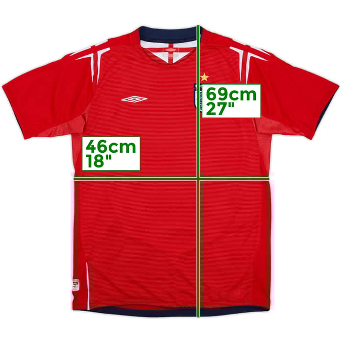 2004-06 England Away Shirt - 9/10 - (XL.Boys)