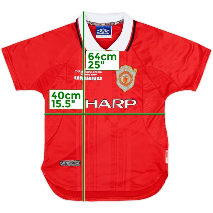 1997-00 Manchester United CL Shirt - 8/10 - (8-9 Years)