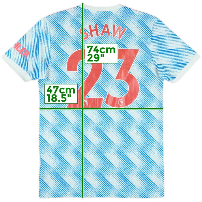 2021-22 Manchester United Away Shirt Shaw #23 - 5/10 - (S)