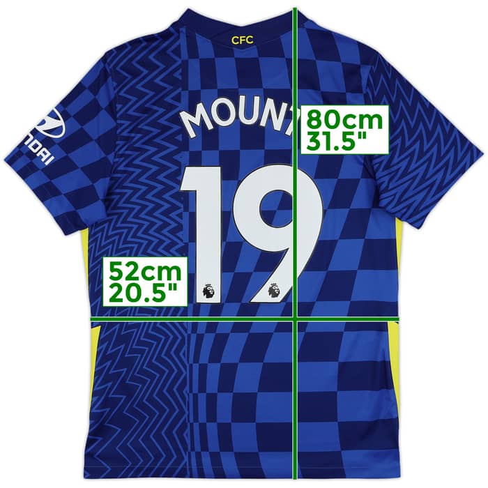 2021-22 Chelsea Home Shirt Mount #19 - 8/10 - (L)