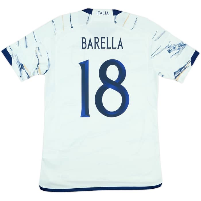 2023-24 Italy Away Shirt Barella #18 - 10/10 - (M)