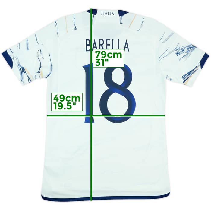 2023-24 Italy Away Shirt Barella #18 - 10/10 - (M)