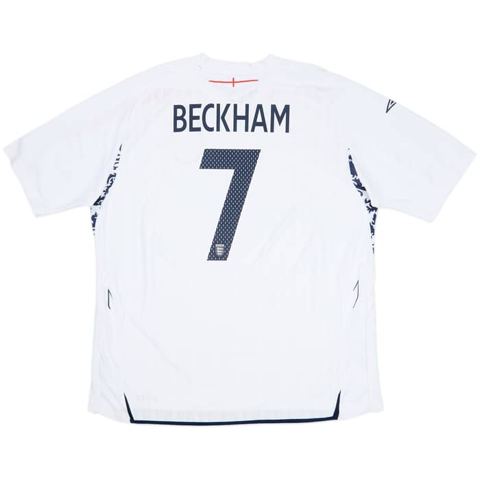 2007-09 England Home Shirt Beckham #7 - 7/10 - (3XL)