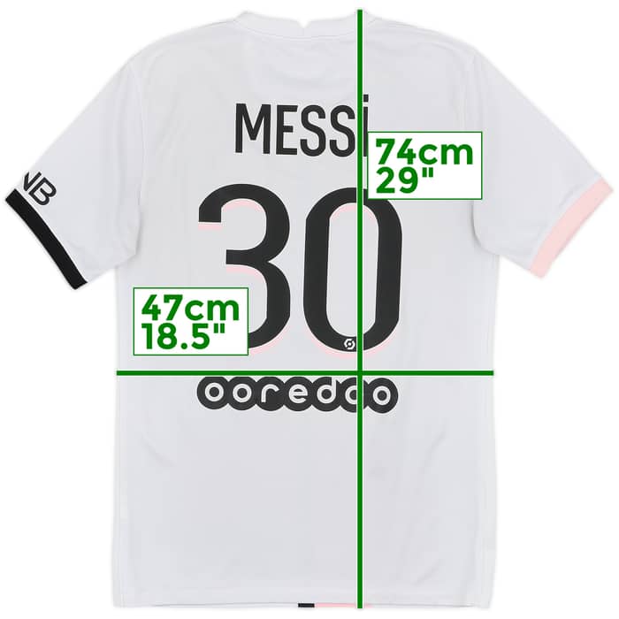 2021-22 Paris Saint-Germain Away Shirt Messi #30 - 5/10 - (S)