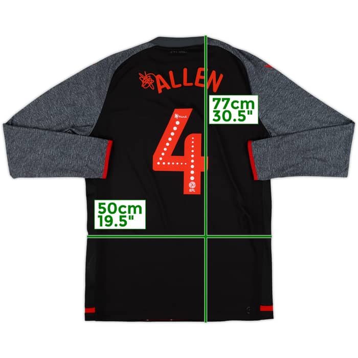 2019-20 Stoke City Away L/S Shirt Allen #4 - 9/10 - (L)