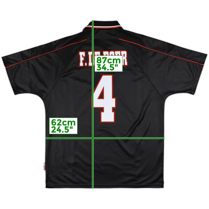 1998-99 Ajax Away Shirt F.De Boer #4 - 8/10 - (XL)