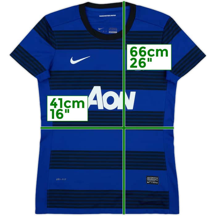 2011-13 Manchester United Away Shirt - 7/10 - (Women's S)