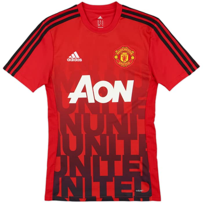 2015-16 Manchester United adizero Training Shirt - 7/10 - (XS)