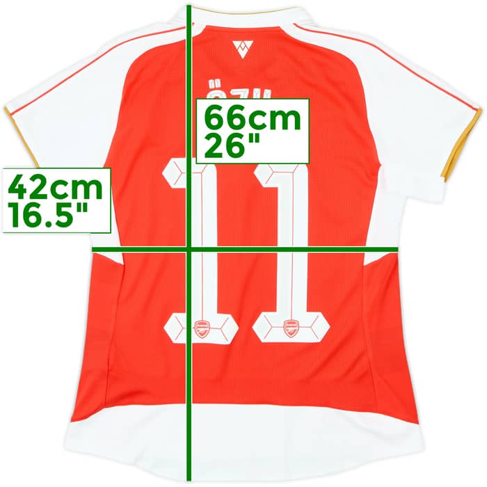 2015-16 Arsenal Home Shirt Ozil #11 (Women's M)