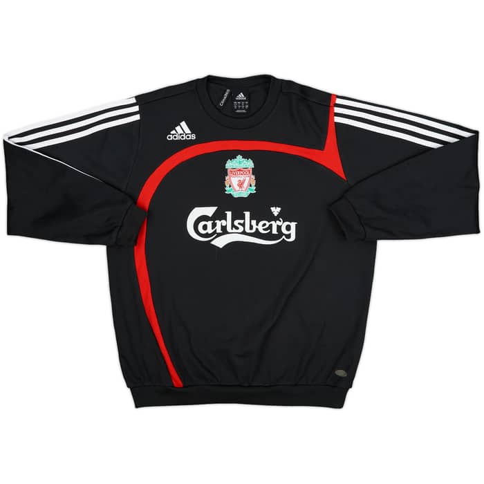 2007-08 Liverpool adidas Sweat Top - 8/10 - (S)