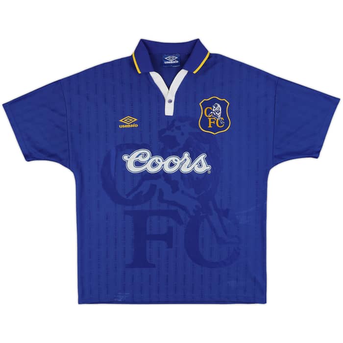 1995-97 Chelsea Home Shirt Gullit #4 - 8/10 - (L)